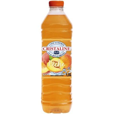 Eau aromatisée jus pèche 1,5l