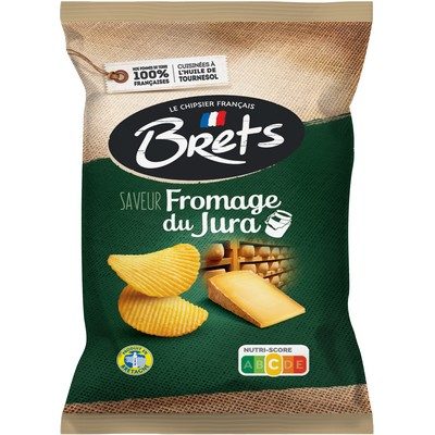 BRETS Chips au fromage du jura 125g