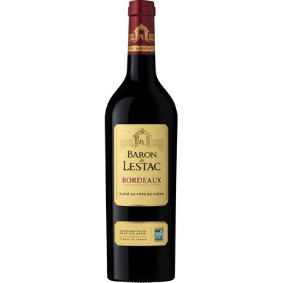 BARON DE LESTAC Vin rge bordeaux aoc 13.5° 75cl