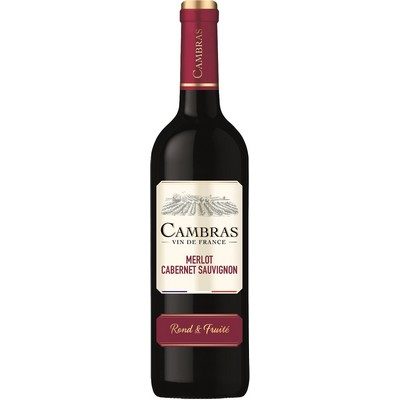 CAMBRAS Vin rge merlot cab sauv 12.5° 75cl