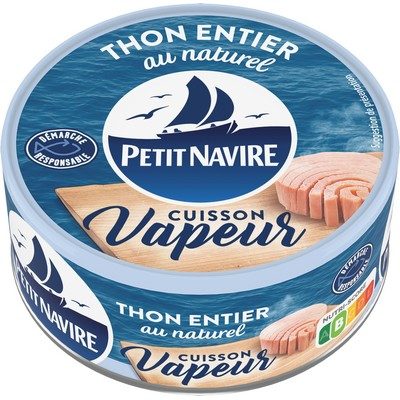 Thon entier cuisson vapeur 130g