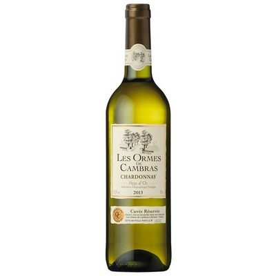 LES ORMES DE CA Vin blanc chardonnay 12° 75cl