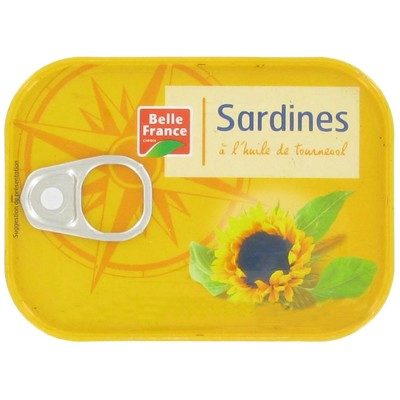 Sardines a l'huile de tournesol 135g