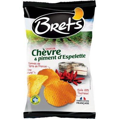 BRETS Chips chèvre et piment d'espel 125g